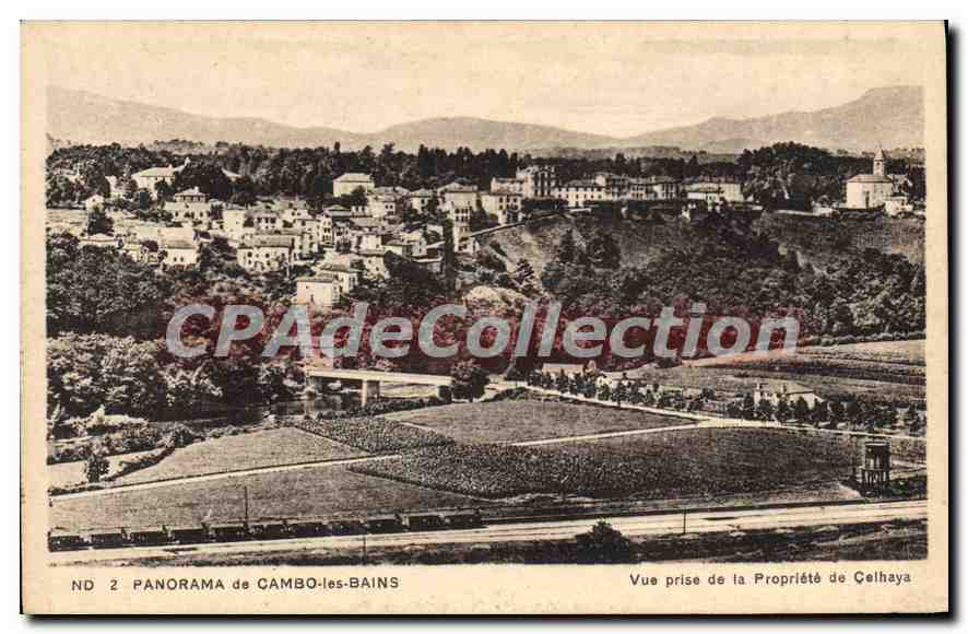 Panorama de Cambo-les-Bains — Vue prise de la Propriété de Cèlhaya — n°2