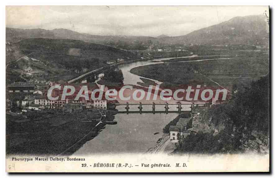 Béhobie (B.-P.) — Vue générale — Phototypie Marcel Delboy, Bordeaux, n°29