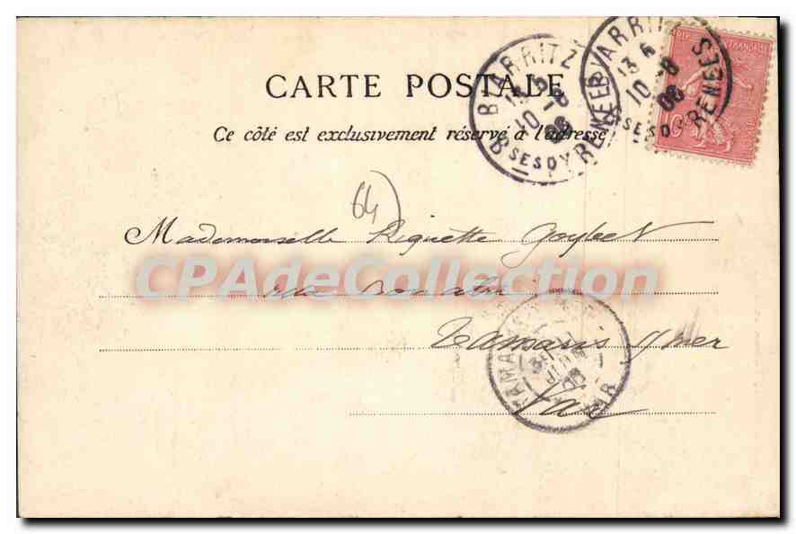 Bayonne — Rencontre de la Nive et de l'Adour — Marcel Dolho, Bordéaux, n°14 — Verso