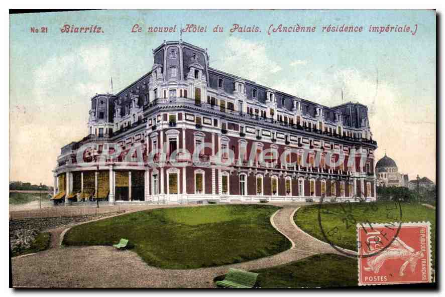 CPA Biarritz le nouvel Hotel du Palais Ancienne Residence Imperiale 