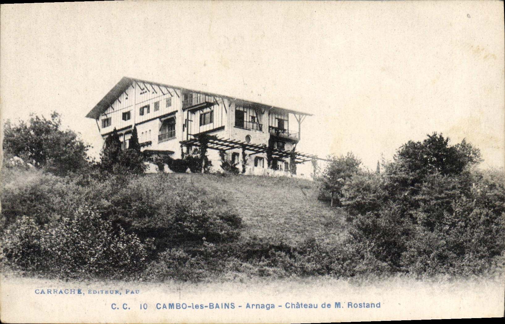 Cambo-les-Bains - Arnaga - Château de M. Rostand — Carraché, éditeur, Pau, n°10