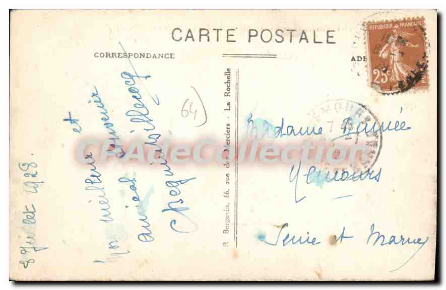 Environ de ST-JEAN-de-LUZ - La Côte vers BIDART — CPAdeCollection, n°4344 — Reverso