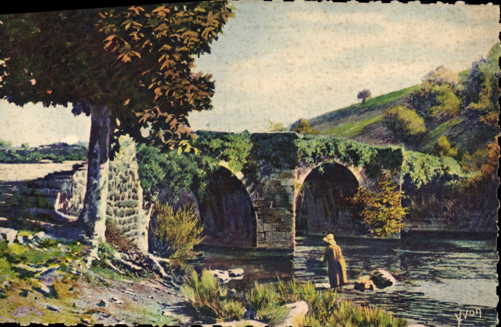 CPA Le Pays Basque Le Pont d'Amons 