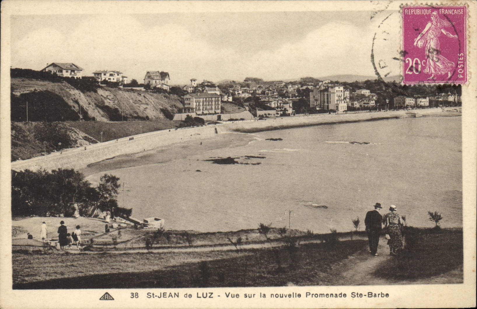 St-Jean de Luz — Vue sur la nouvelle Promenade Ste-Barbe — ARS n°38