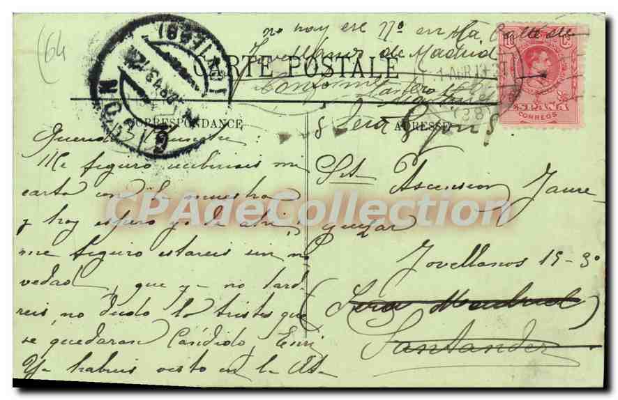 CPA Bayonne  — Verso