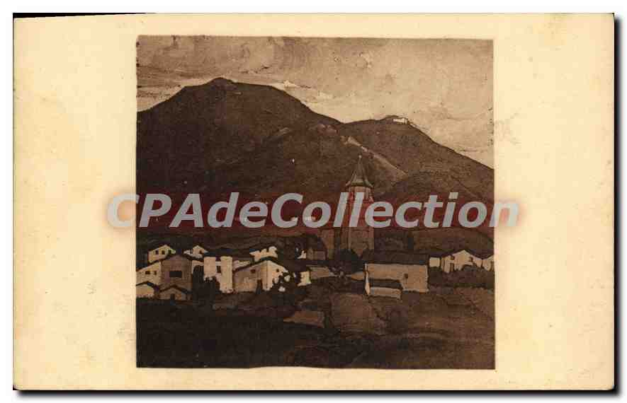CPA Ainhoa Le Village d'Apres le dessin de Ph Veyrin 