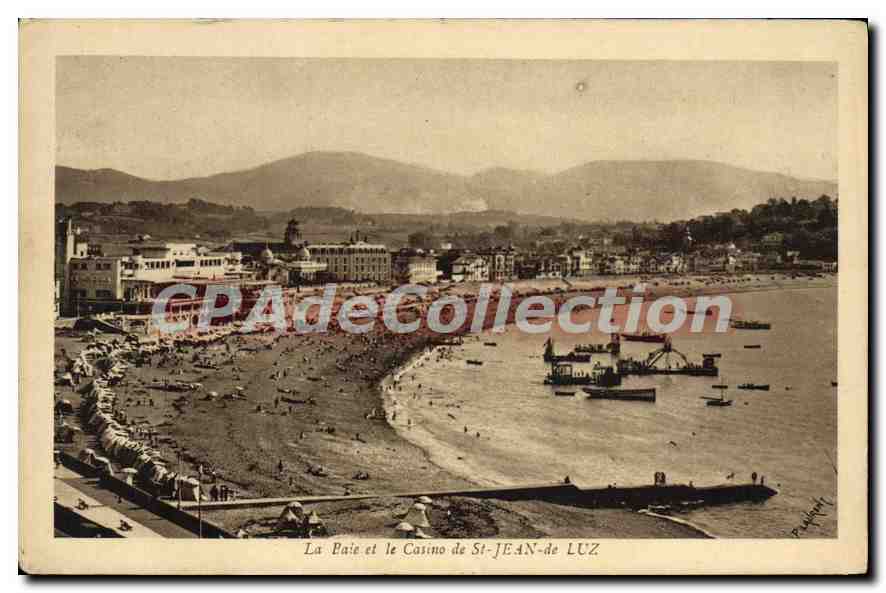 La Baie et le Casino de St-JEAN-de LUZ — Breguer frères, Paris