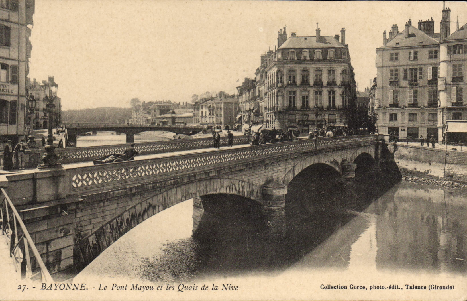Bayonne - Le Pont Mayou et les Quais de la Nive — Collection Gorce, photo-édit., Talence (Gironde)