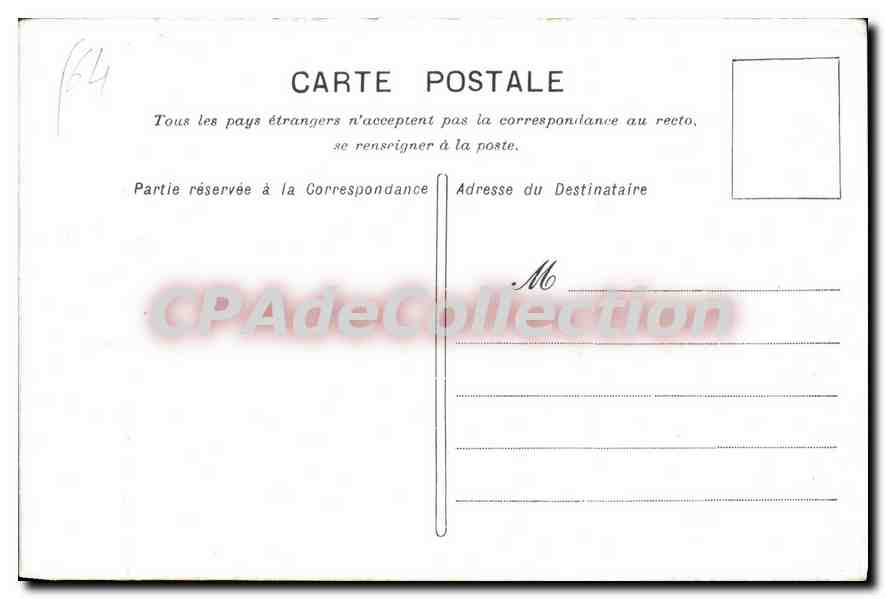 CPA Biarritz Pittoresque Entree du Grand Hotel Cote Jardin  — Rückseite