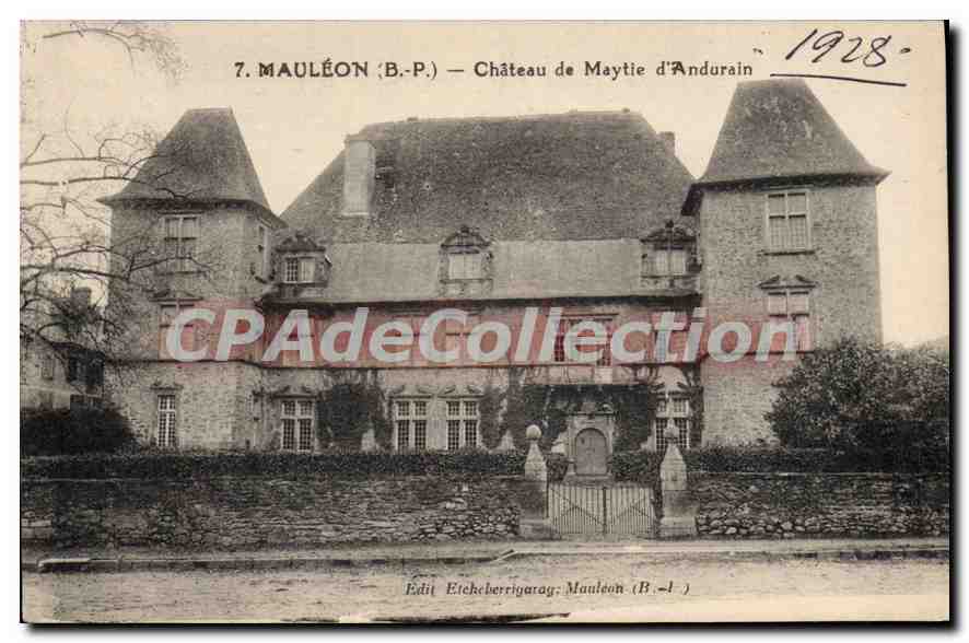 CPA Mauleon Basses Pyrenees Chateau de Maytie d'Andurain 