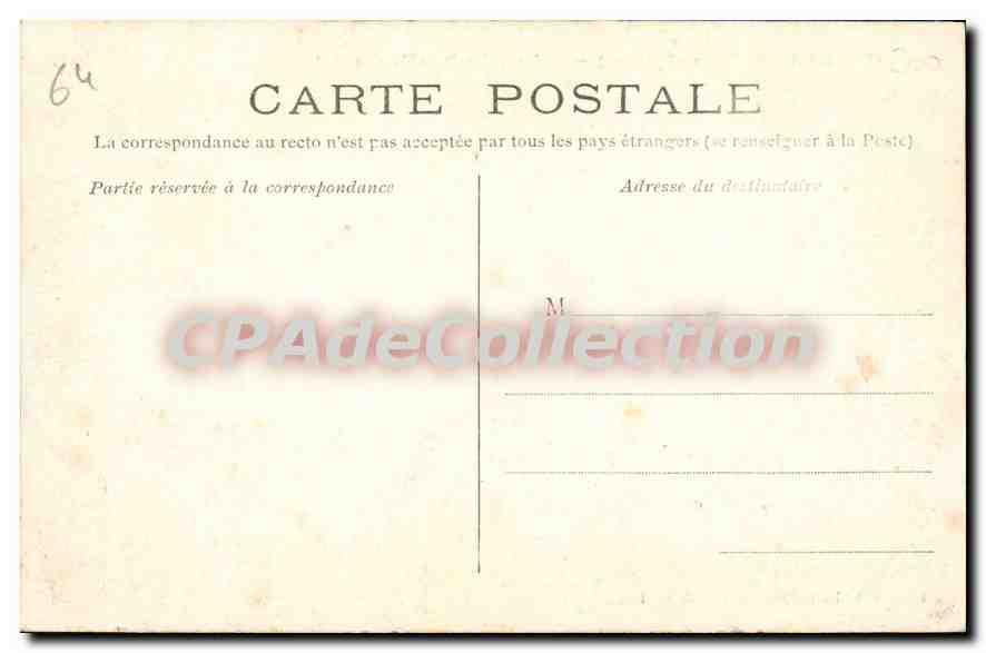 CPA Bidache Basses Pyrenees Chateau des Ducs de Gramont  — Rückseite