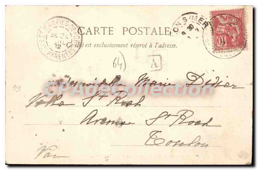 S. JEAN-PIED-DE-PORT - Vue des Borls de la Nive — O. Poudard et fils, édit. (B.-P.) — Reverso