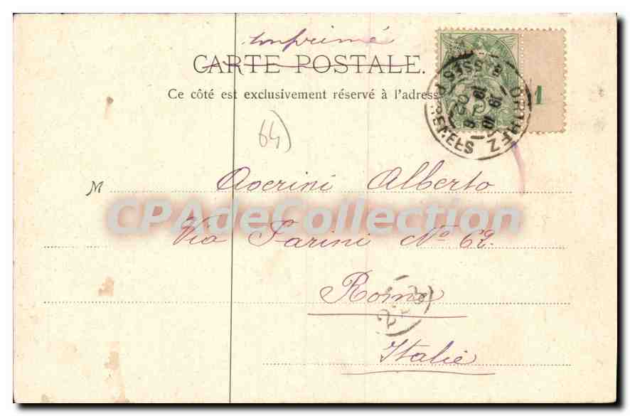 CPA Bayonne B P Porte du Reduit  — Rückseite