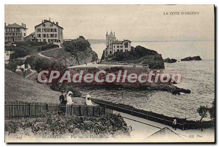 CPA La Cote D'Argent Biarritz vue sur la Villa Belza 