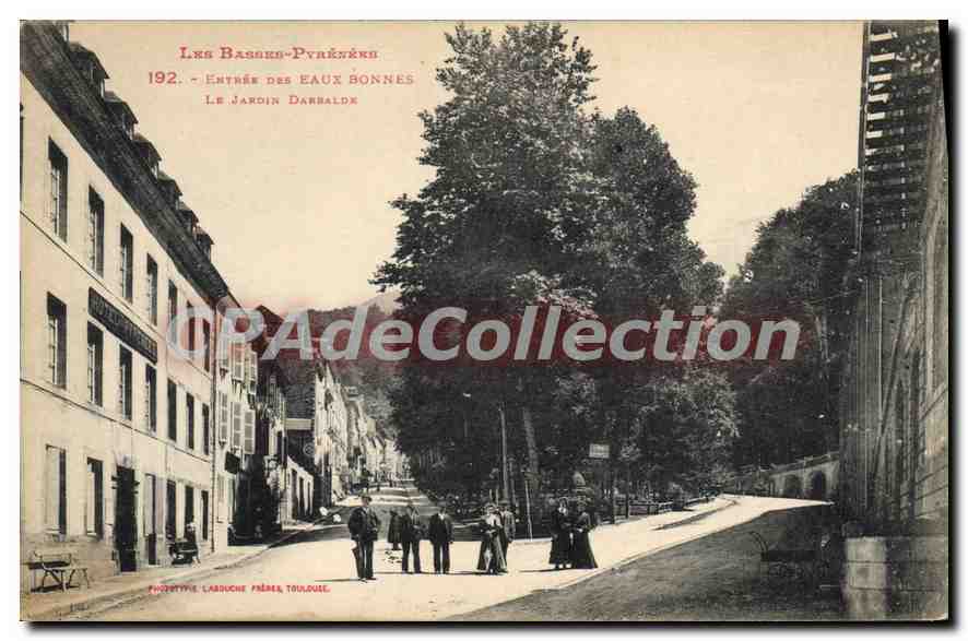 CPA Les Basses Pyrenees Entre des Eaux Bonnes Le Jardin Darnalde 