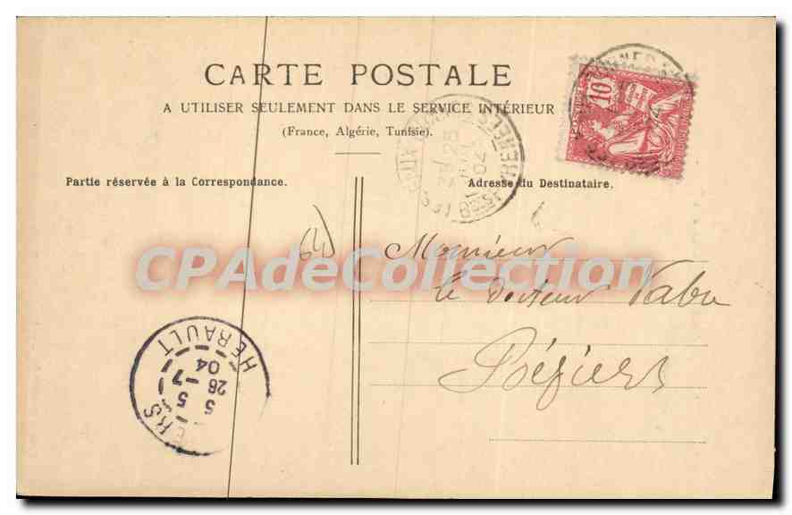 CPA Pyrenees Paysanne aux Eaux Bonnes  — Rückseite