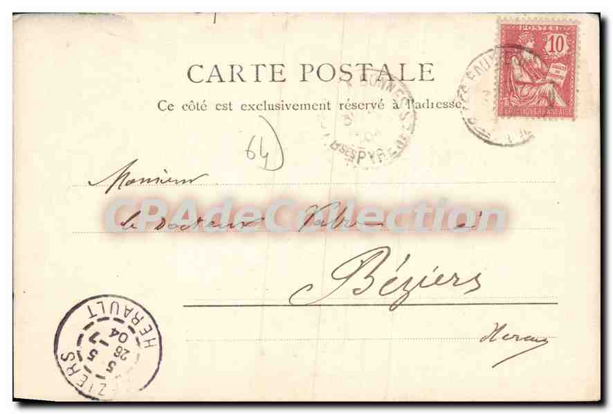 CPA Eaux Bonnes  — Rückseite