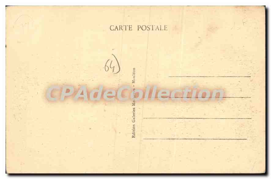 CPA Mauleon La Rue Victor Hugo et le Saison  — Rückseite