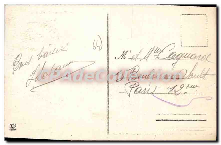 CPA Les Basses Pyrenees Biarritz  — Verso