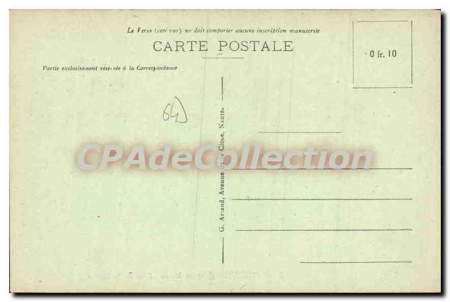 CPA Bayonne Quartier Mayou Place de la Liberte  — Verso