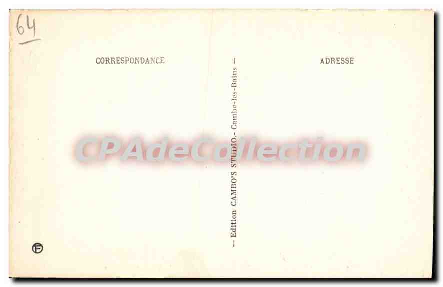 CAMBO-les-BAINS (Basses-Pyrénées) — "Arnaga" — Un coin du Patio — Verso