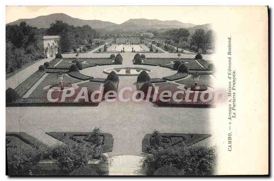 Jardin de la Maison d'Édmond Rostand à Cambo — éditeur Le Parterre Français, n° 2