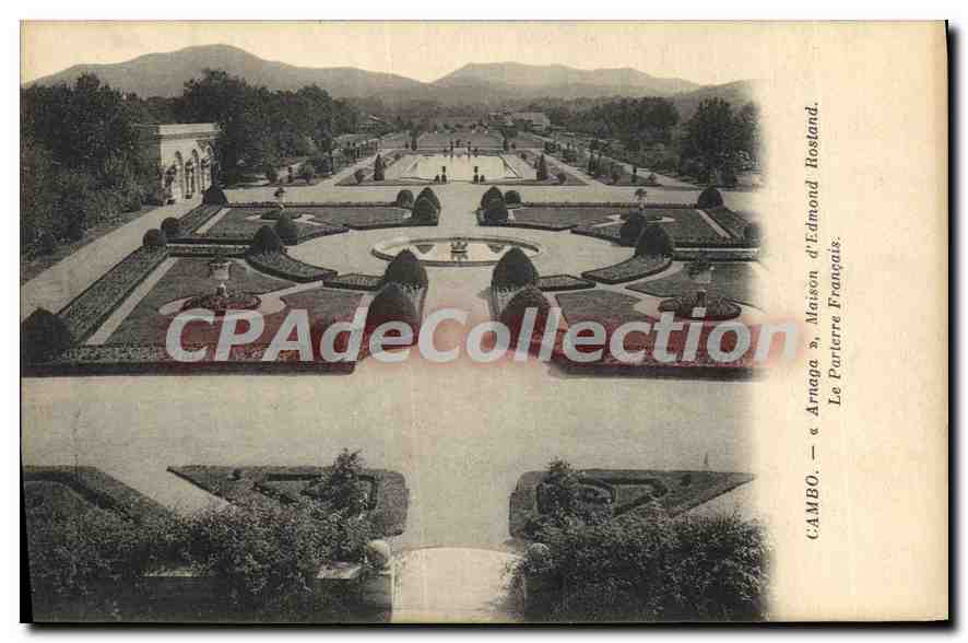 Jardin à Cambo — Maison d'Edmond Français — éditeur Arnaga