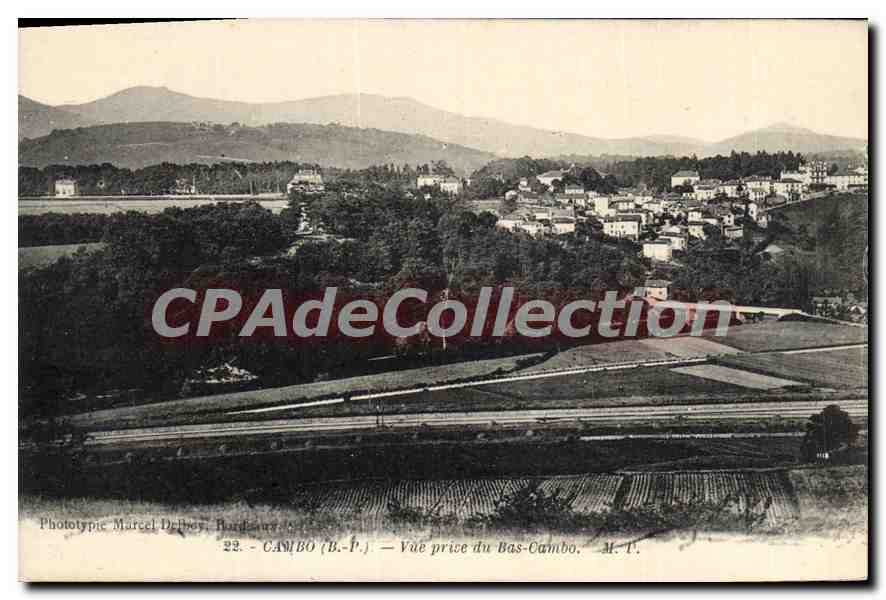 Cambo (B.-P.) — Vue prise du Bas-Cambo — Phototypie Marcel Delbory, Bordeaux