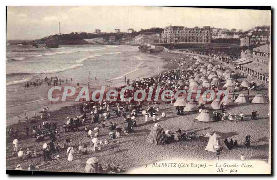 CPA Biarritz Cote Basque La Grande Plage 