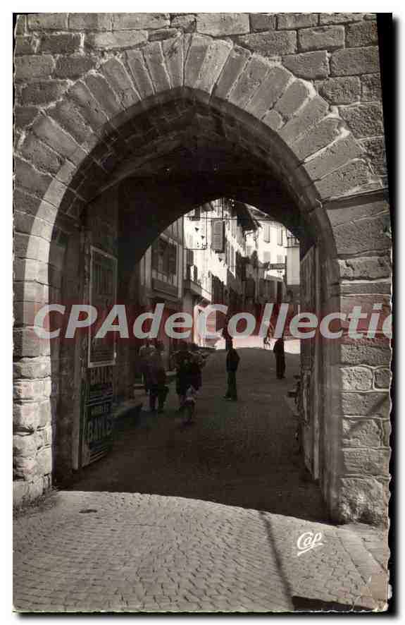 CPA Saint Jean Pied de Port Porte de l'Eglise 