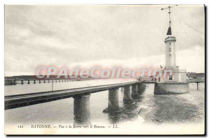 CPA Bayonne Vue a la Barre vers le Boucau 