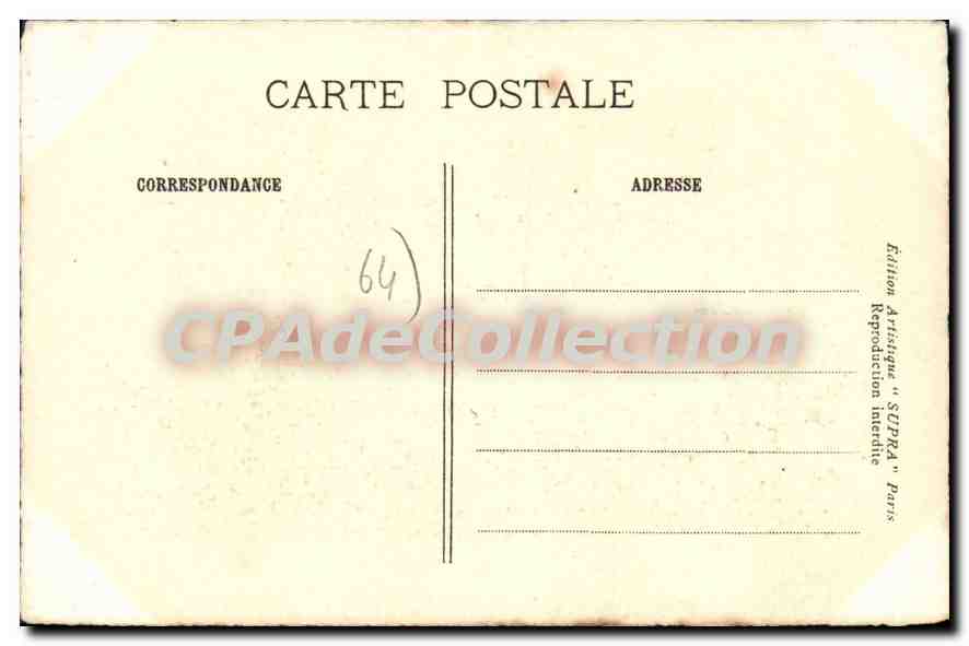 CPA Le Bearn Chateau de Pau Basses Pyrenees  — Rückseite