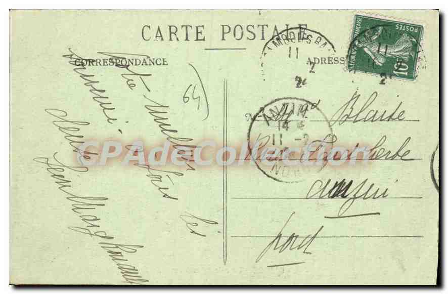 CPA Cambo Un coin de la Nive  — Back
