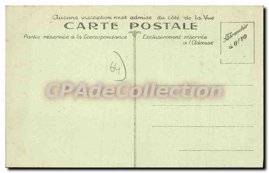 CPA Bayonne BP Le Chateau Vieux  — Verso