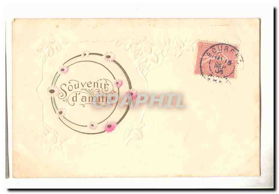 CPA Fantaisie Souvenir d'amitie