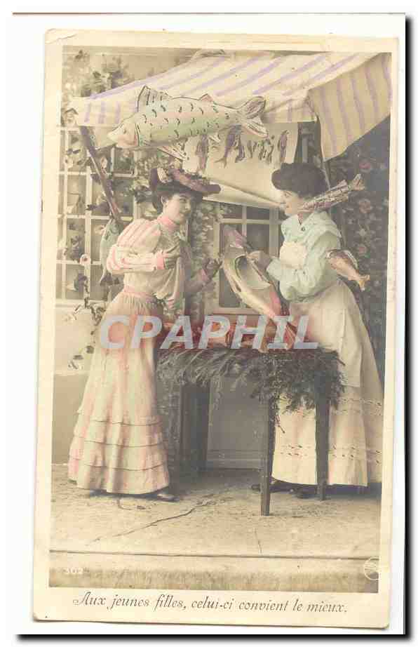 Marché aux poissons — Aux jeunes filles, celui-ci convient le mieux. — CPAPHIL n°302