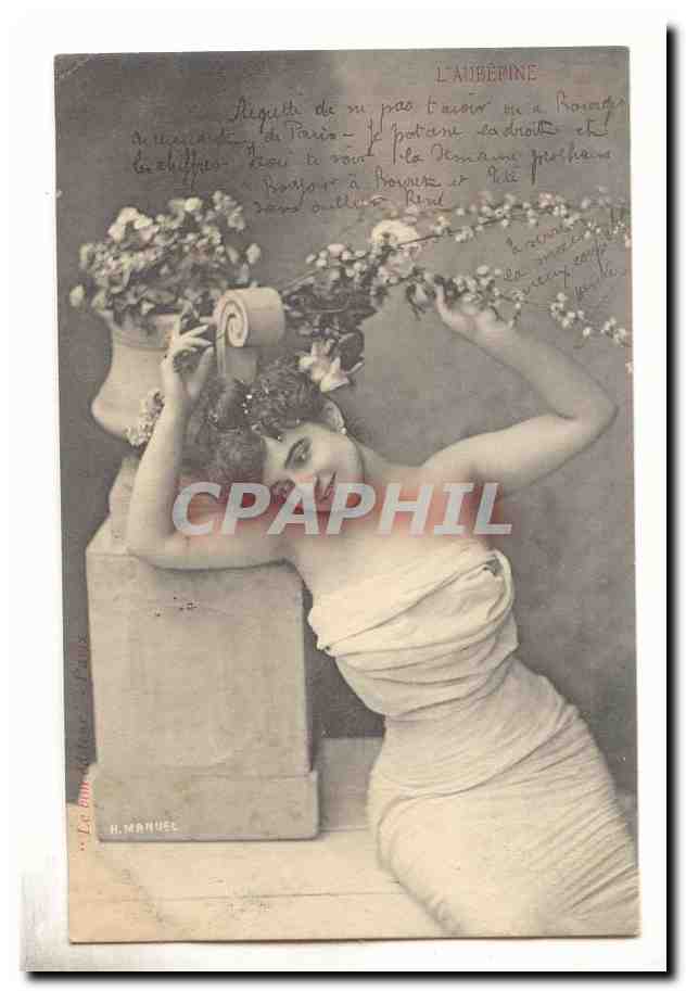CPA Fantaisie Femme L'Aubepine