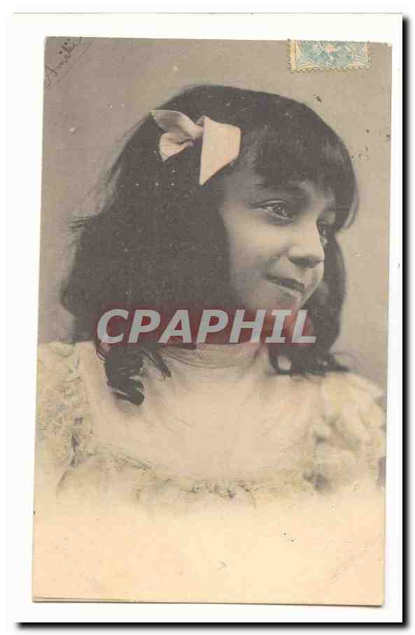 CPA enfant femme