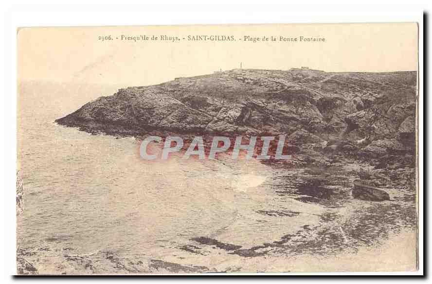 Presqu'île de Rhuys - Saint-Gildas - Plage de la Bonne Fontaine