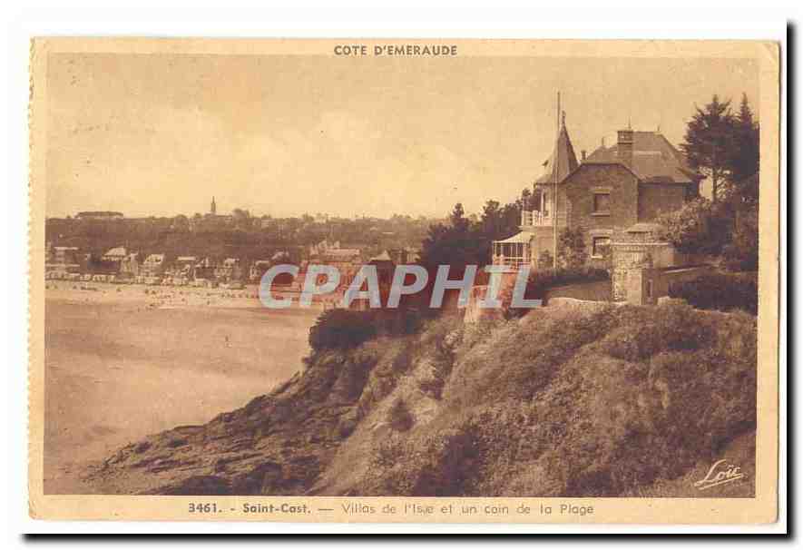 Saint-Cast — Villas de l'Isle et un coin de la Plage — Cote d'Emeraude