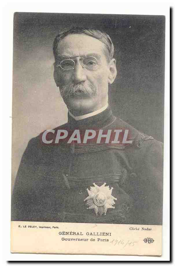 CPA Militaria General Gallieni Gouveneur de Paris