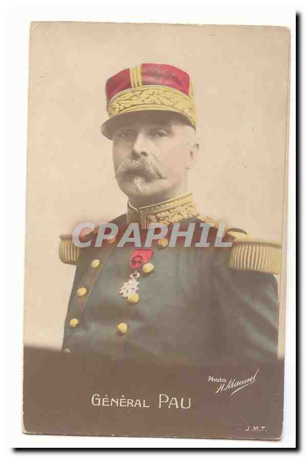 Général Pau — portrait militaire — Photo J.M.T.