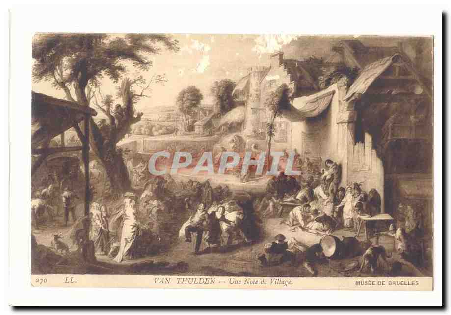 CPA Musee de Bruxelles Van Thulden Une noce de village