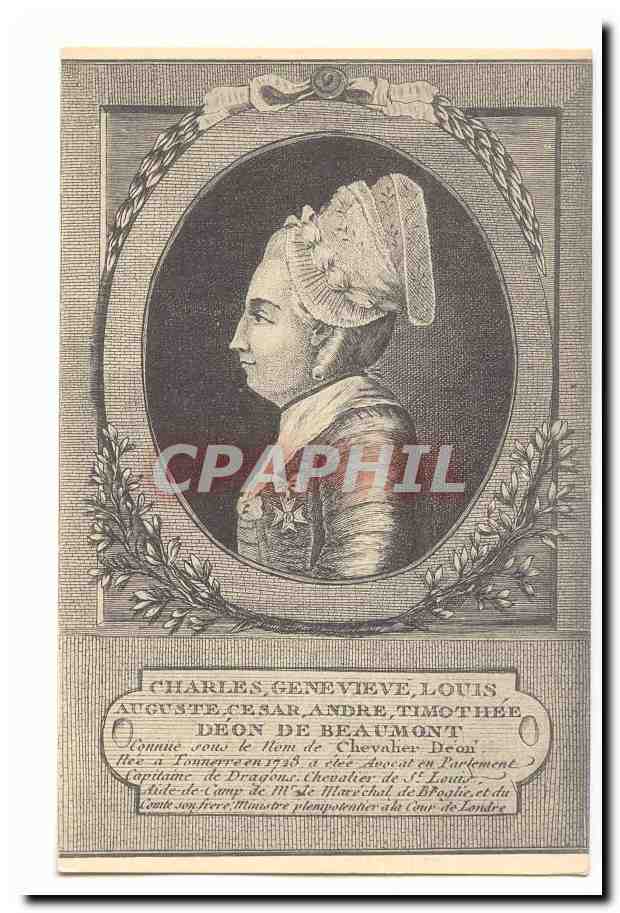 CPA Charles Genevieve Louis Auguste CEsar Andre Timothee Deon de Beaumont Capitaine de Dragons