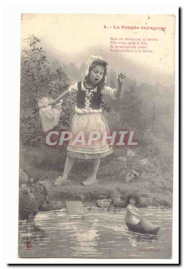 CPA La poupee voyageuse (enfant)