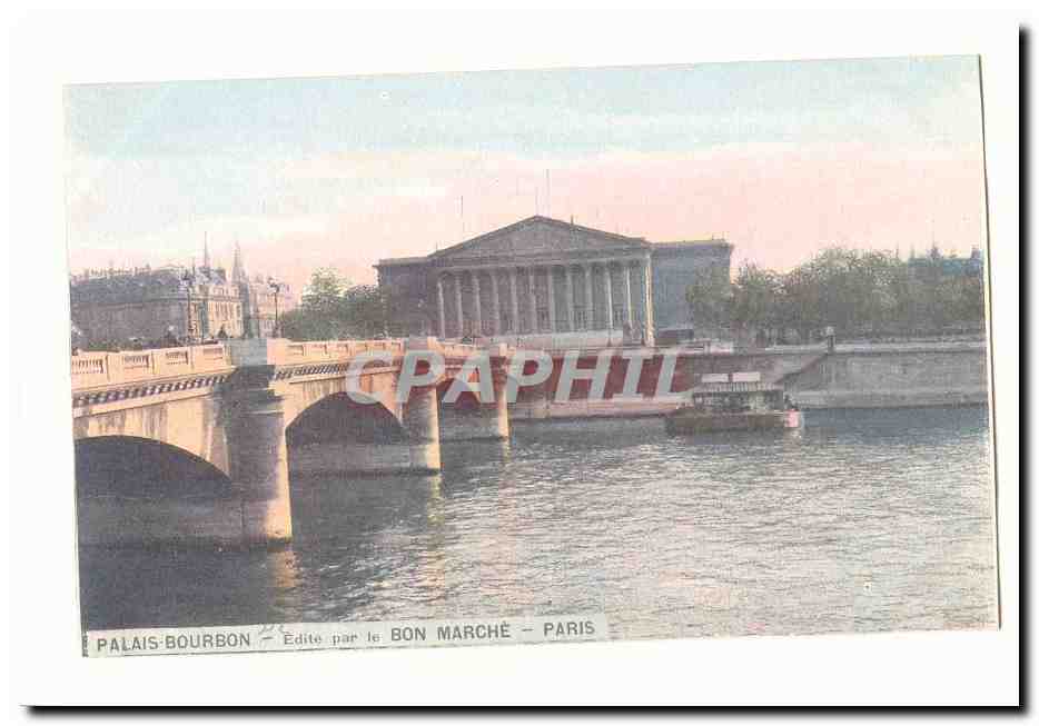 Paris (7eme) CPA Palais Bourbon edite par le Bon Marche