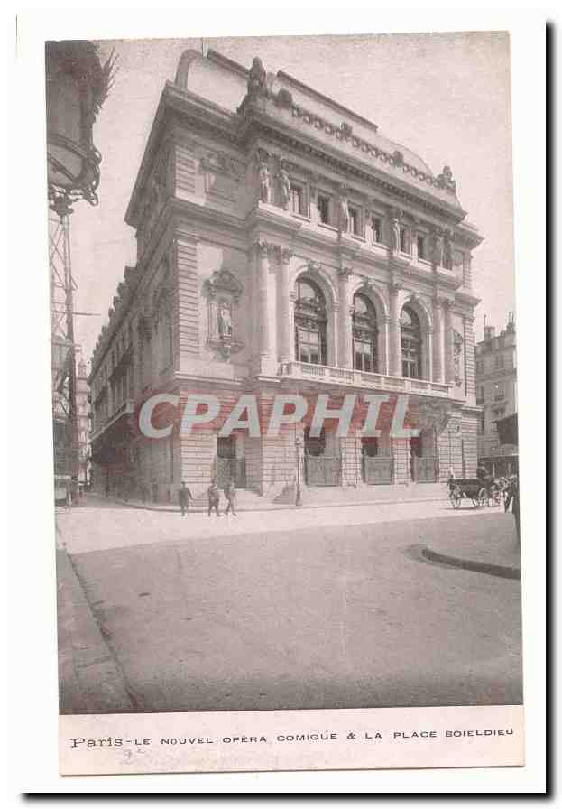 Paris (1er) CPA Le nouvel opera comique et la place Boieldieu