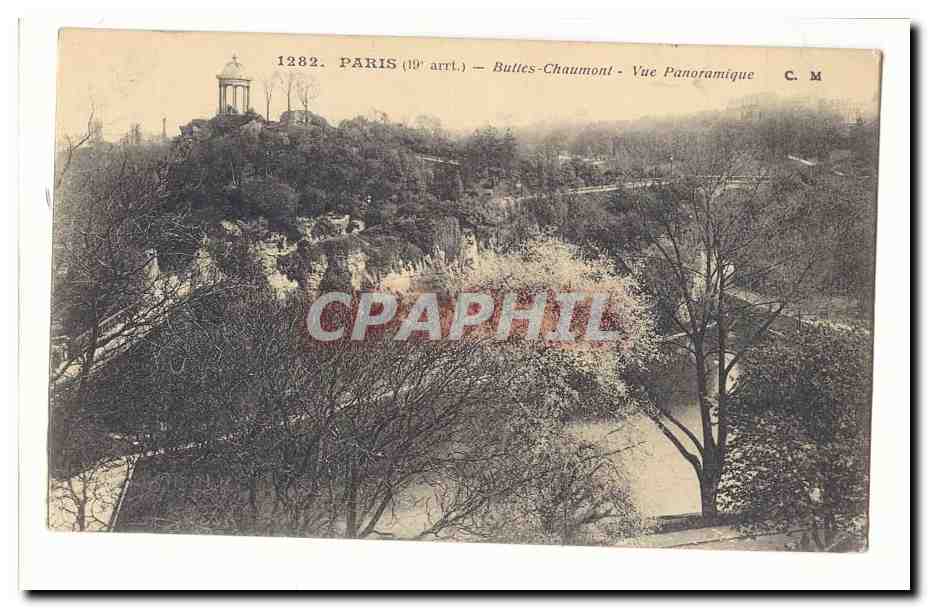 Paris (19eme) CPA Buttes Chaumont Vue panoramique