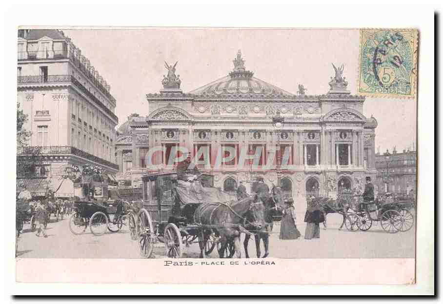 Paris - Place de l'Opéra — Opéra Garnier — éditeur CPAPHIL n° 12345