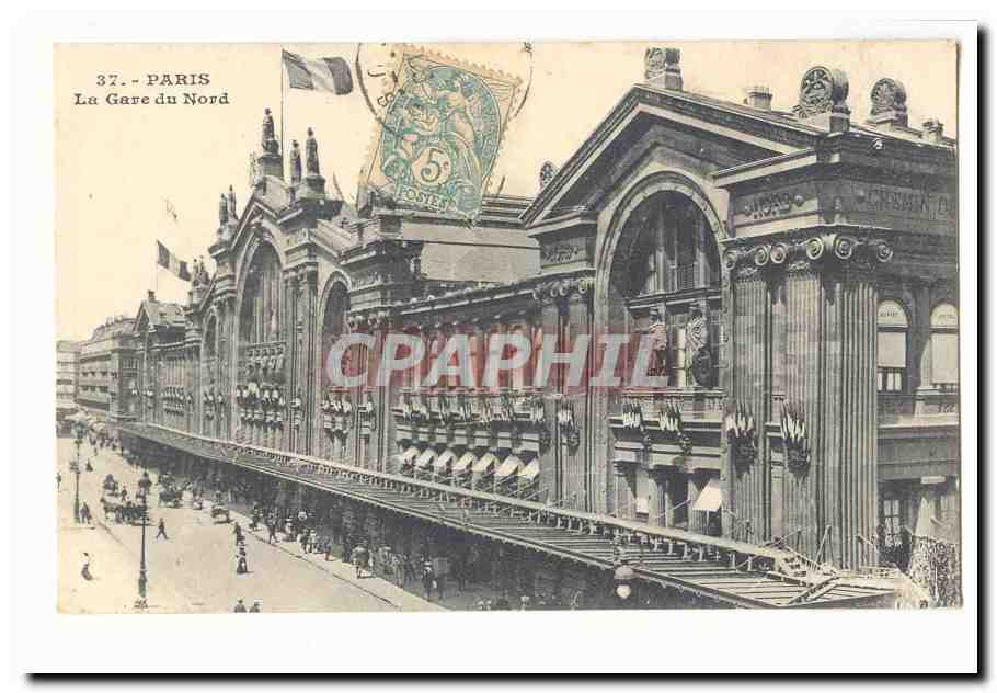 Paris (11eme) CPA Gare du Nord